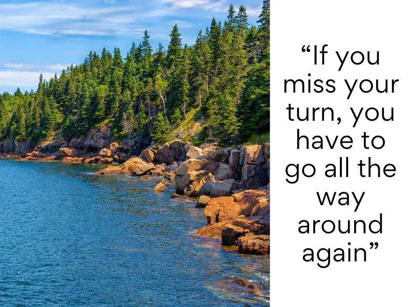 Acadia National Park bad reviews “If you miss your turn, you have to go all the way around again”