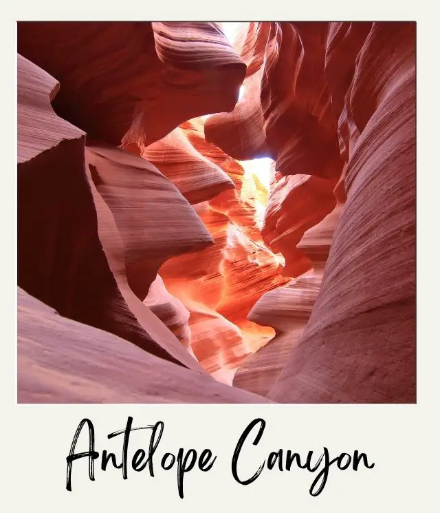 The 10 Best Day Trips from Las Vegas For Nature Lovers swirls fo colored sandstone in a narrow slot canyon at Antelope canyon