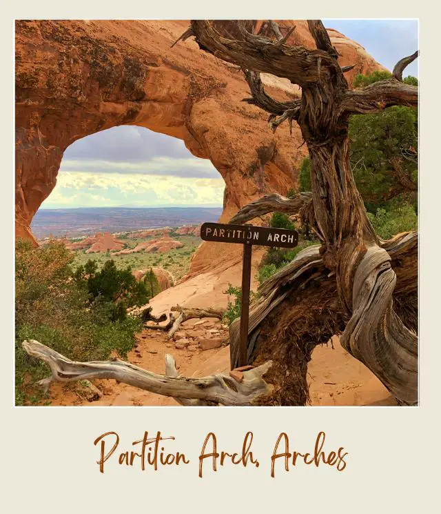 Arches National Park Partition Arch