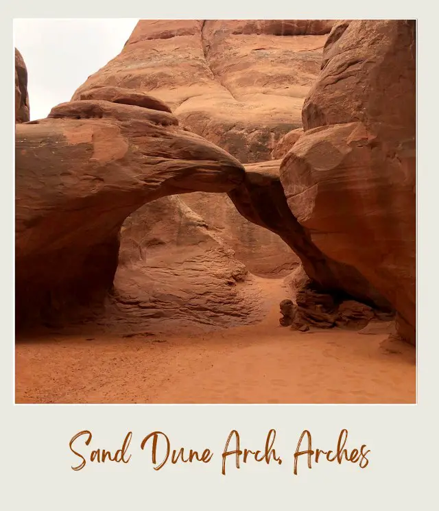 Arches National Park Sand Dune Arch