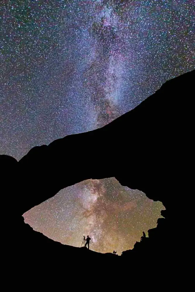 Arches with milky way Night Sky