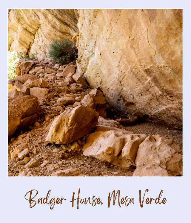 Badger House Mesa Verde Trail in Mesa Verde National Park