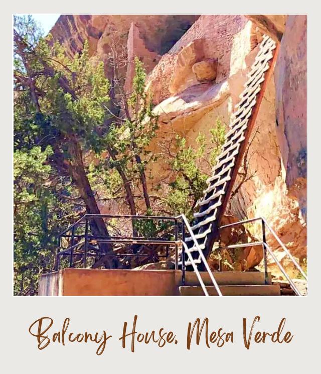 Balcony House access Balcony House access ladder Mesa Verde National Park