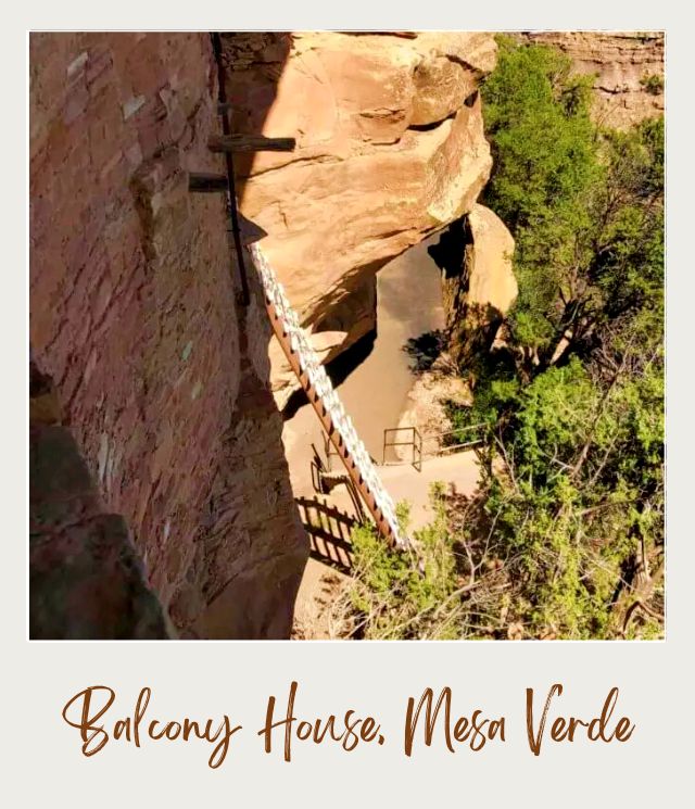 Balcony House ladder Mesa Verde National Park