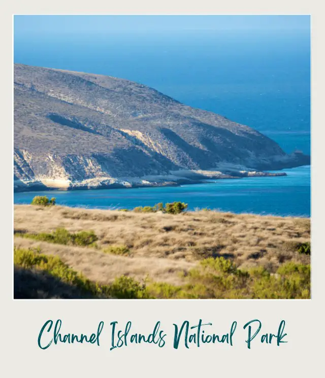 View of ocean and Island in Channel Islands National Park.