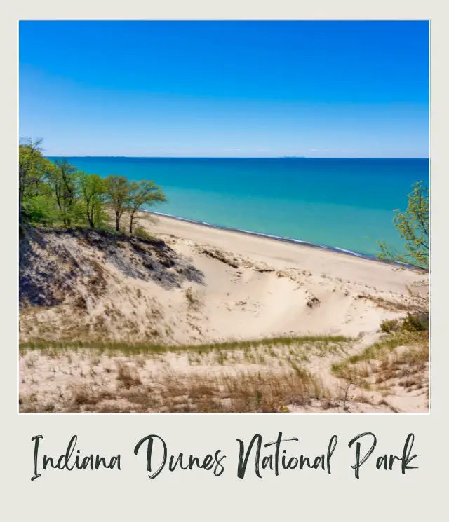 Beach in Indiana Dunes National Park USA