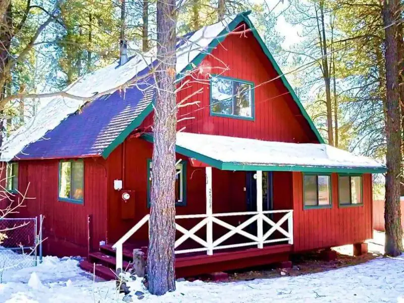Big Red Cabin Flagstaff airbnb