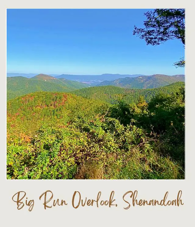 25 Best Overlooks on Skyline Drive Big Run Overlook Shenandoah National Park