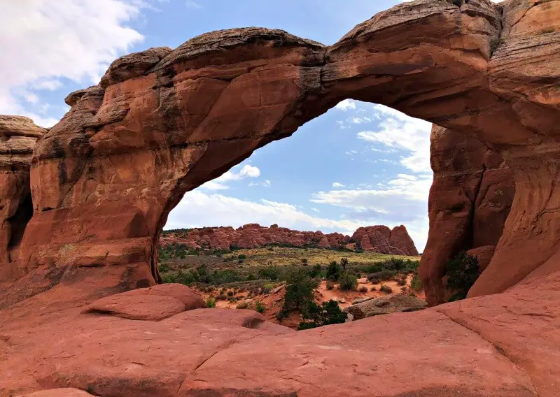 Broken Arch one of the Best Hikes in Arches National Park