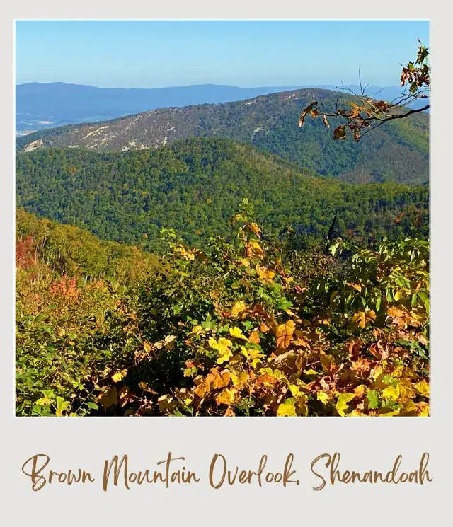25 Best Overlooks on Skyline Drive Brown Mountain Overlook Shenandoah National Park
