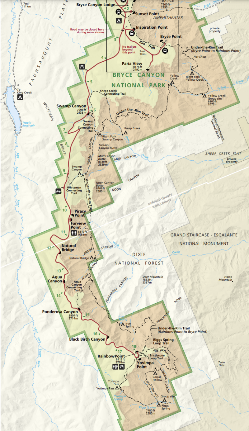 Bryce Canyon Drive Tour 2025 Schedule