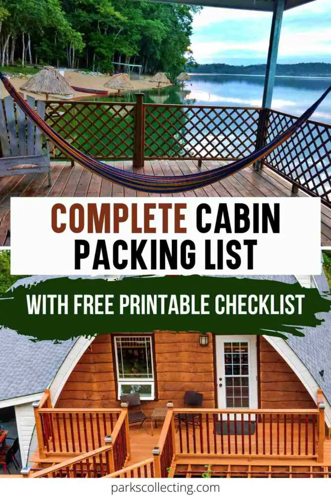Complete Cabin Packing List