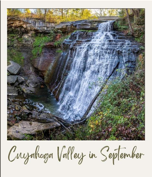waterfall in Cuyahoga Valley in Fall