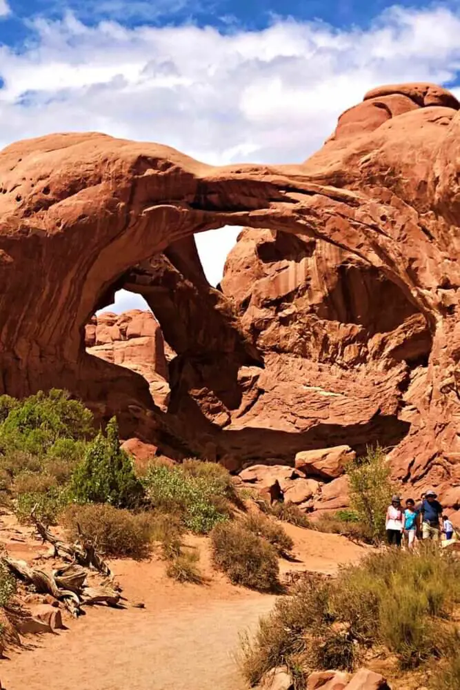 Double Arch one of the Best Hikes in Arches National Park