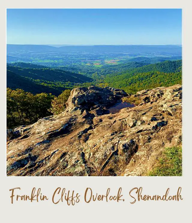 25 Best Overlooks on Skyline Drive Franklin Cliffs Overlook Shenandoah National Park