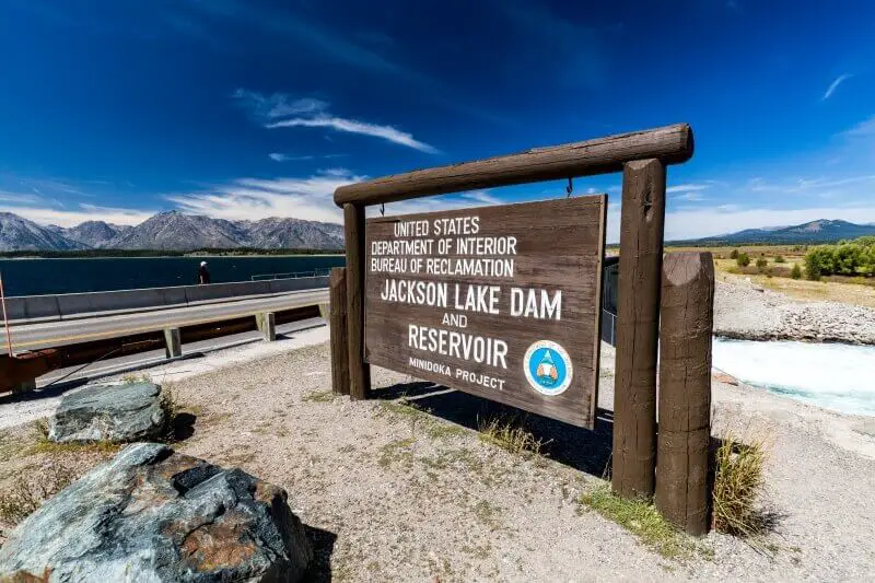 Jackson-Lake-Dam Grand teton Scenic Drive