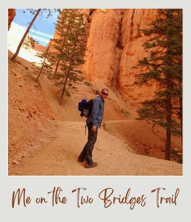 James on the Two Bridges Trail Bryce Canyon national Park