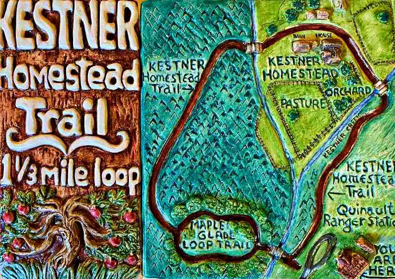Colorful image of Kestner Homestead Trail Map