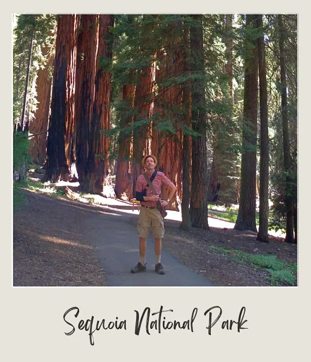 Kevin at Trail in Sequoia National Park