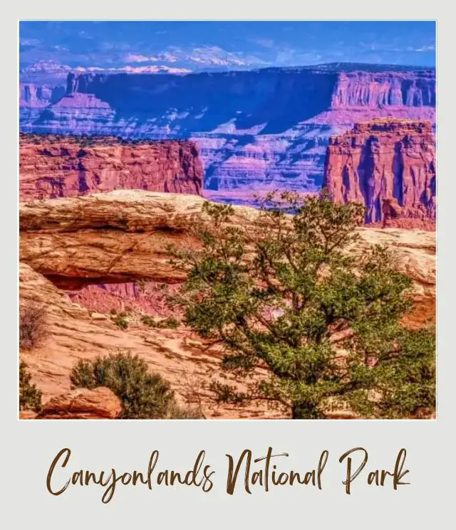 The Best National Parks to Visit in Spring in the USA La Sal Mountains and Mesa Arch Canyonlands national park spring 1