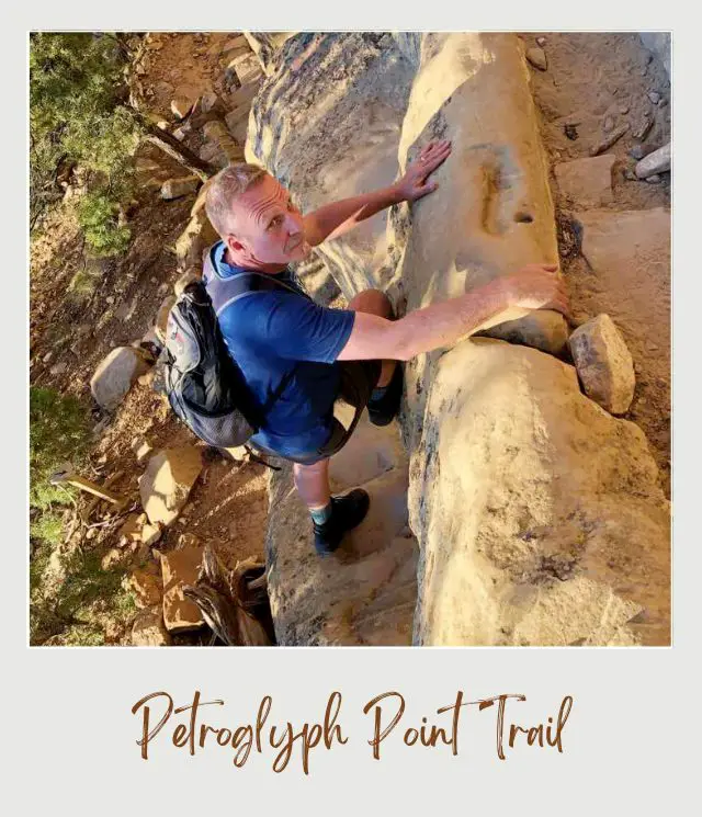 Large Staircase Petroglyph Point Trail in Mesa Verde National Park