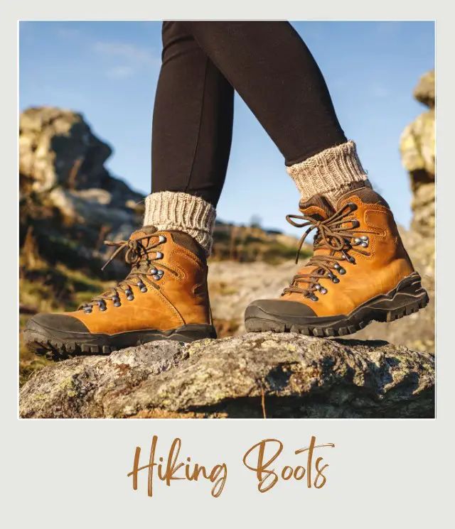 Leather Hiking Boots in National Park