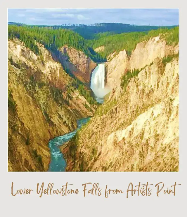 The Best Yellowstone Scenic Drives Lower Yellowstone Falls in Yellowstone National Park 1