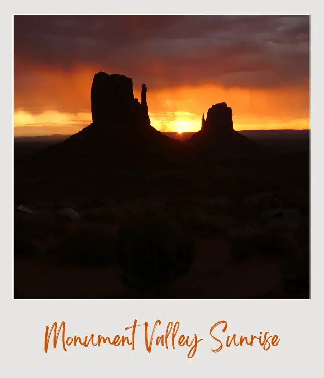 Monument Valley sunrise