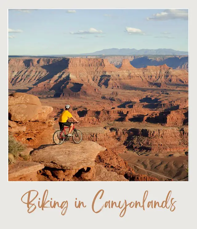 Mountain Biking In Canyonlands National Park Moab Utah