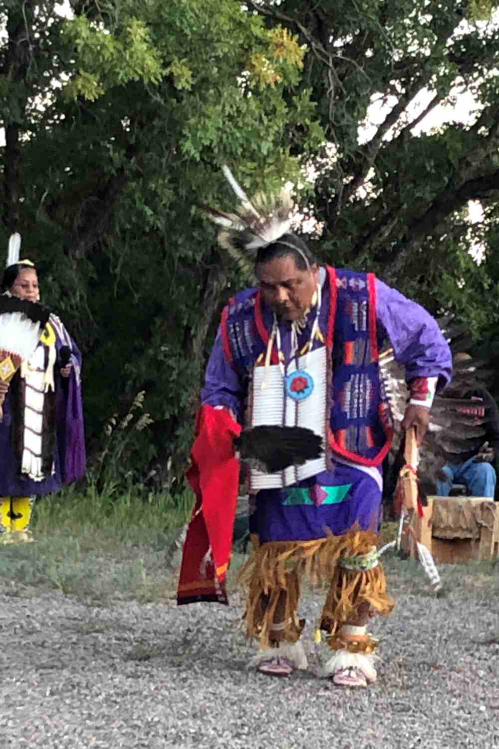 Native Americans performing a traditional dance in Mesa Verde National Park