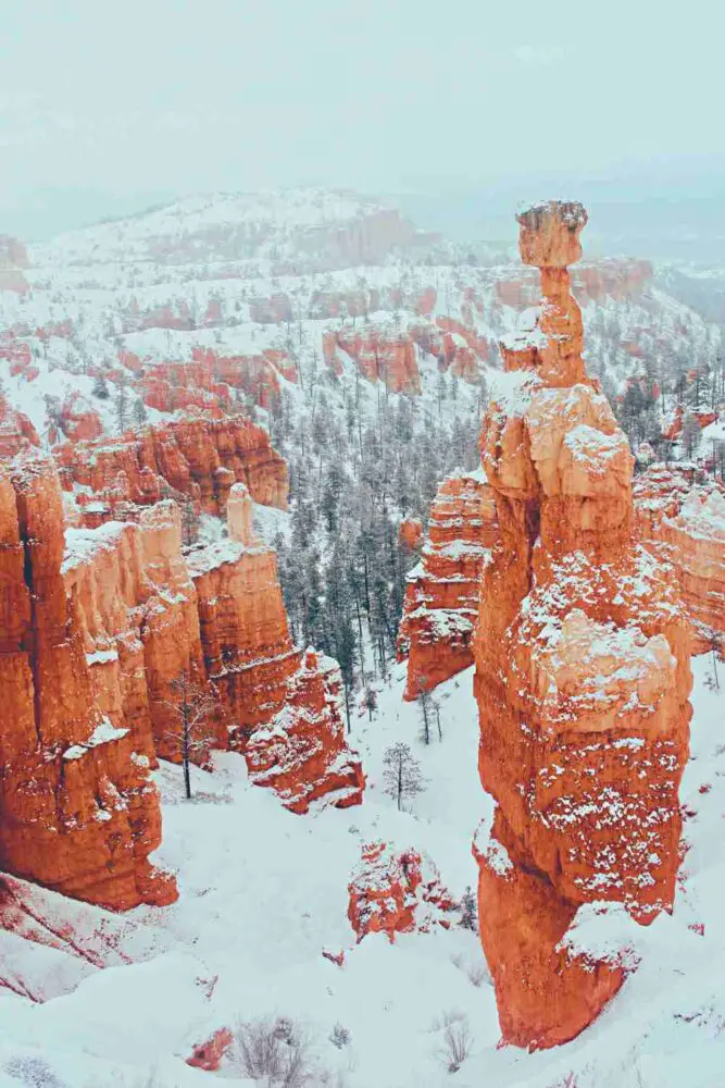 Navajo Loop Trail Bryce Canyon National Park winter