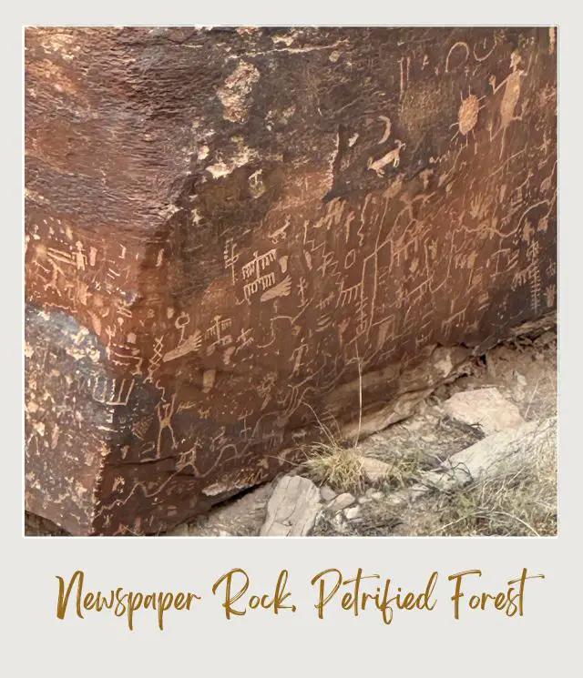 Newspaper Rock Petrified National Park