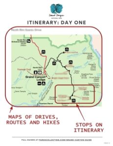 Gcu North Rim Layout GRAND CANYON NORTH RIM BASIC ITINERARY