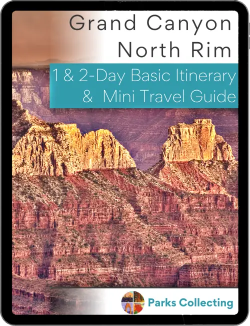 North Rim Itinerary framed