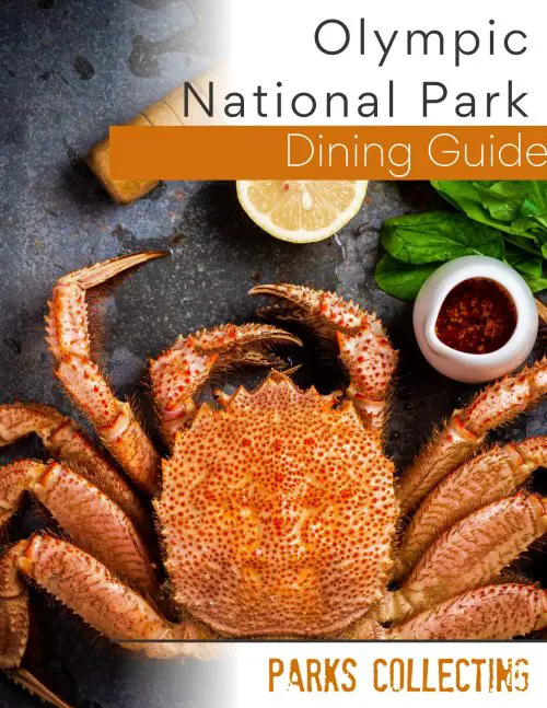Olympic Dining Guide cover with dungeness crab