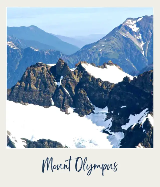 10 Fun Facts About Olympic National Park Mountains covered with snow in Mount Olympus in Olympic National Park.
