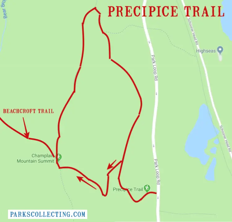 Precipice trail Acadia National Park