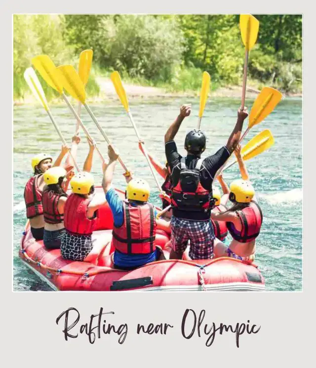 21 Best Things to Do in Olympic National Park People in a kayak holding yellow paddles in the water in Olympic National Park.