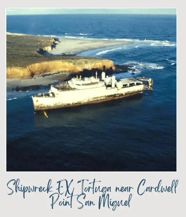 Shipwreck EX Tortuga near Cardwell Point San Miguel Channel Islands National Park