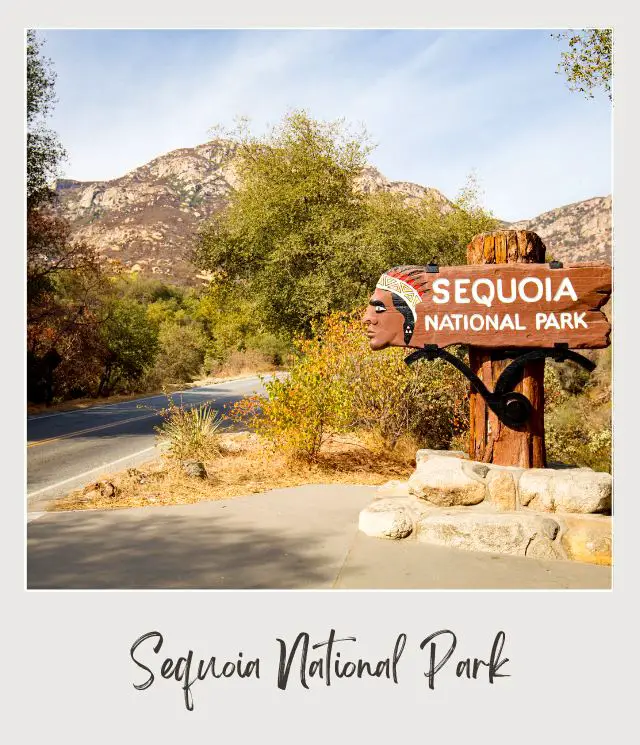 Signage of Sequoia National Park