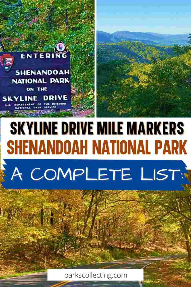 Skyline Drive Mile Markers Shenandoah National Park_ A Complete List