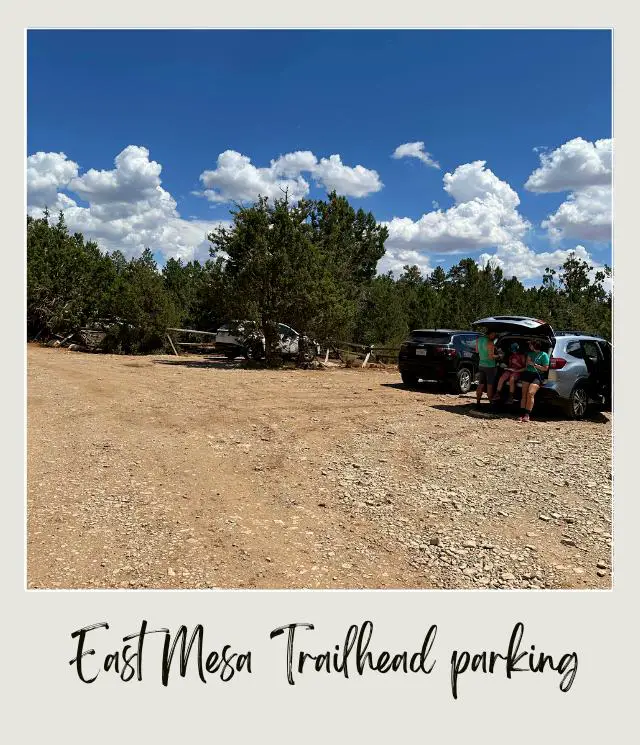 Small Parking Area in East Mesa Trail to Observation Point Zion National Park