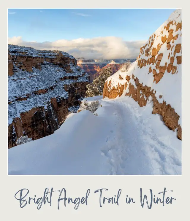 15 Best Winter Hikes in Arizona for Your Bucket List Snow in Bright Angel Trail in the Grand Canyon National Park