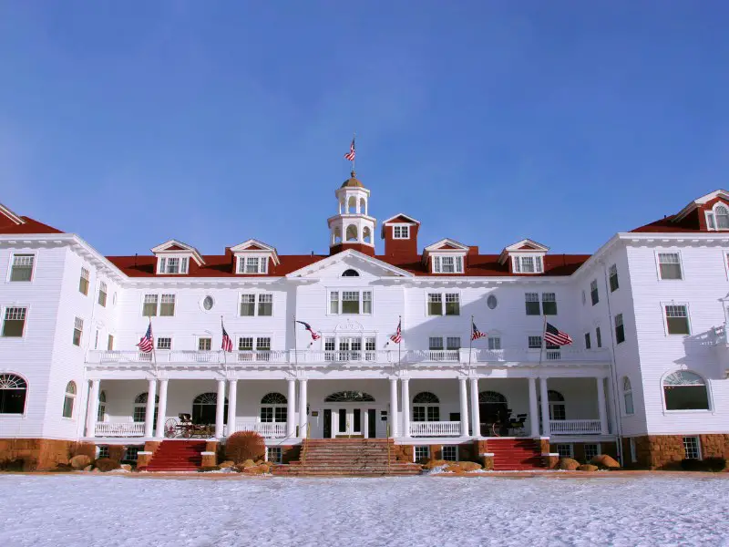 Stanley Hotel winter Rocky Mountain National Park