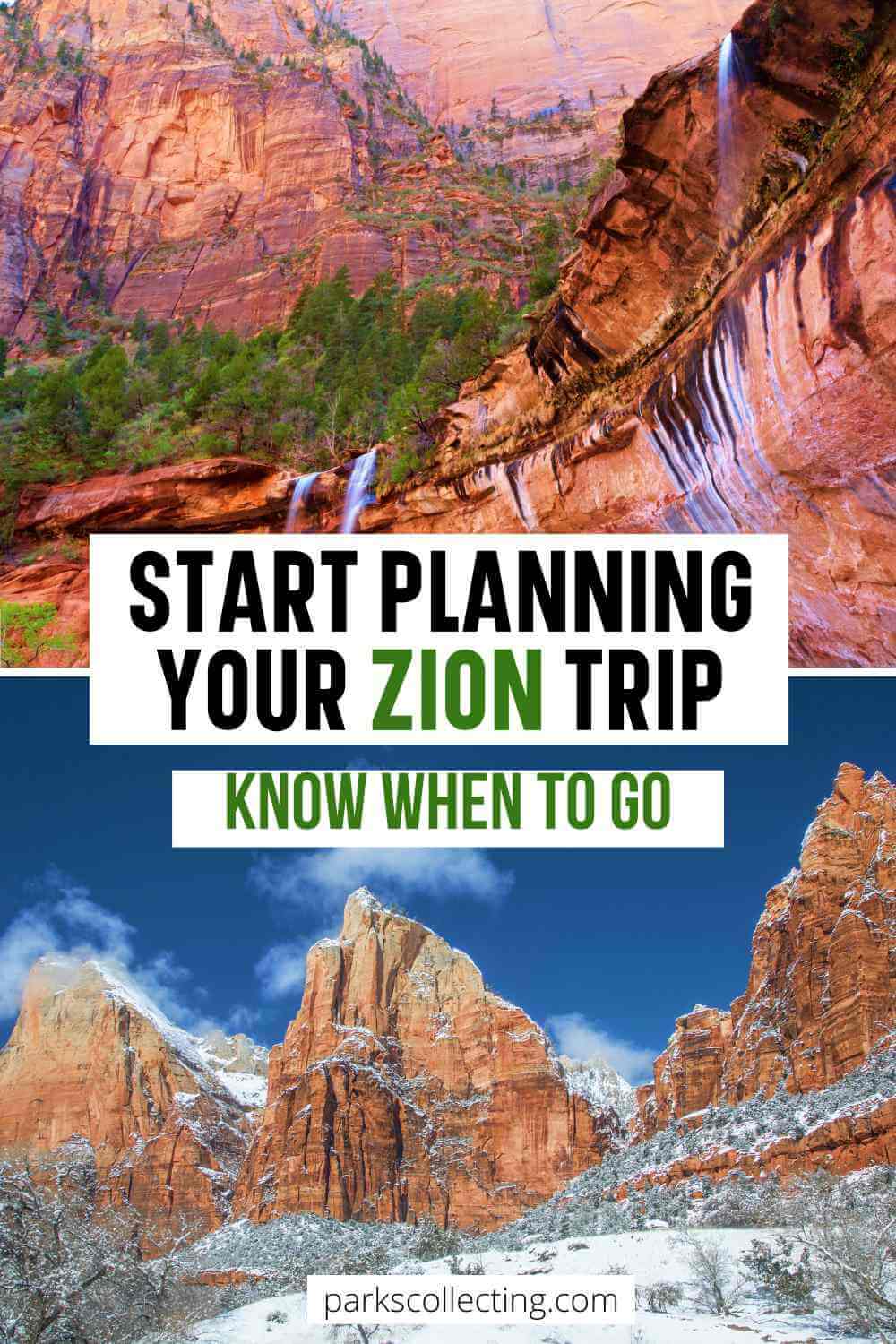 best time to travel to zion