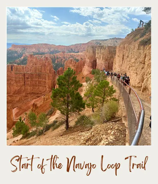Start of the Navajo Loop Trail Bryce Canyon National Park