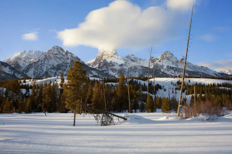 Taggart Lake Grand Teton National Park winter