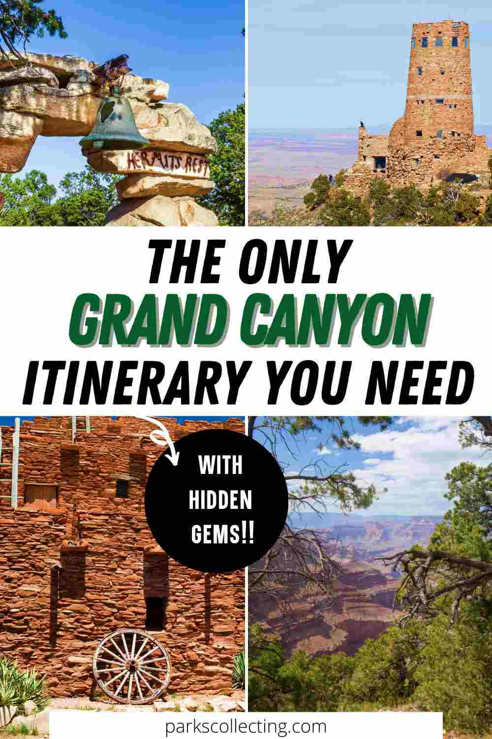 trip itinerary for grand canyon