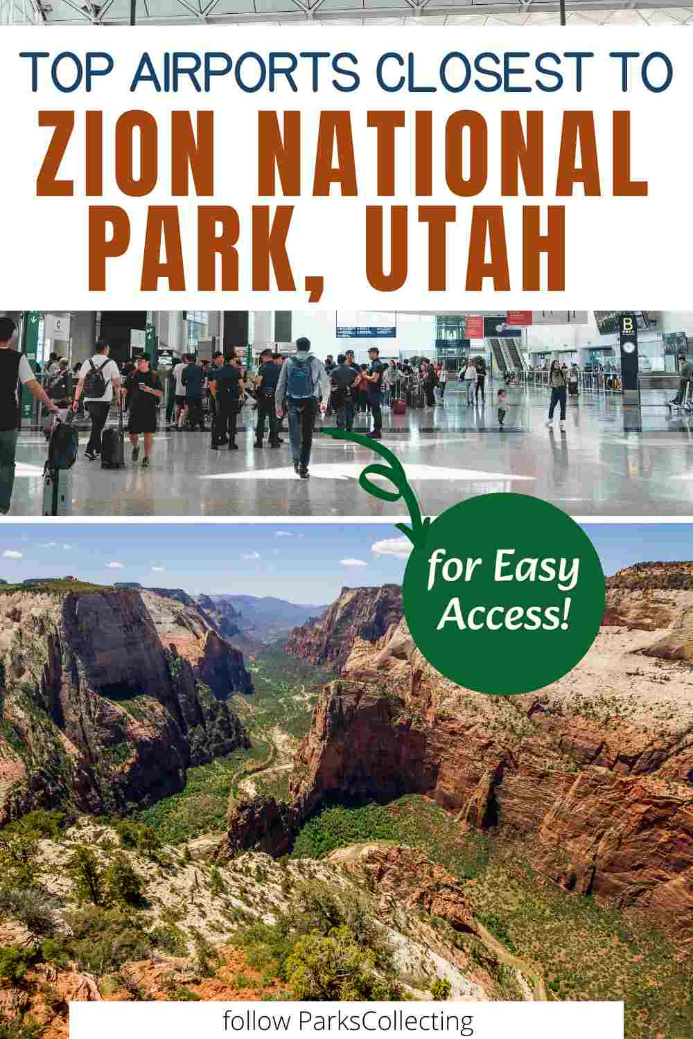 Salt Lake City Airport To Zion National Park parkscollecting.com