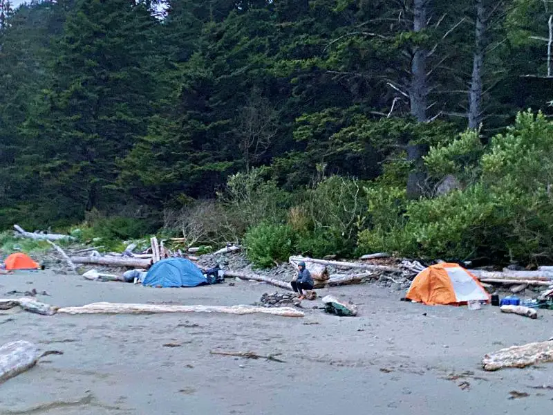 tents on beach 